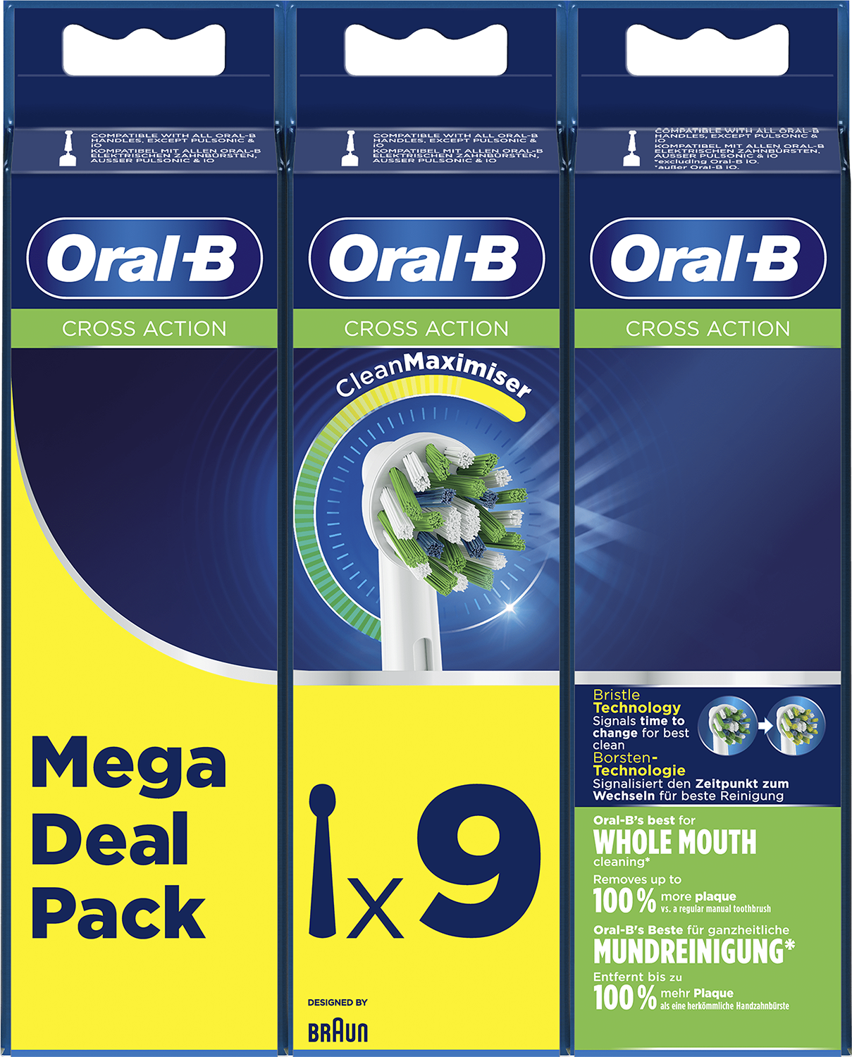 Cepillo Dental Oral B Cabezal Cross Action Recambio Para Cepillo