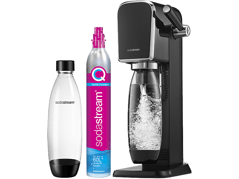 SODASTREAM ART BLACK+1XBOTTLE 1L DISHWATER SAFE Wassersprudler Schwarz
