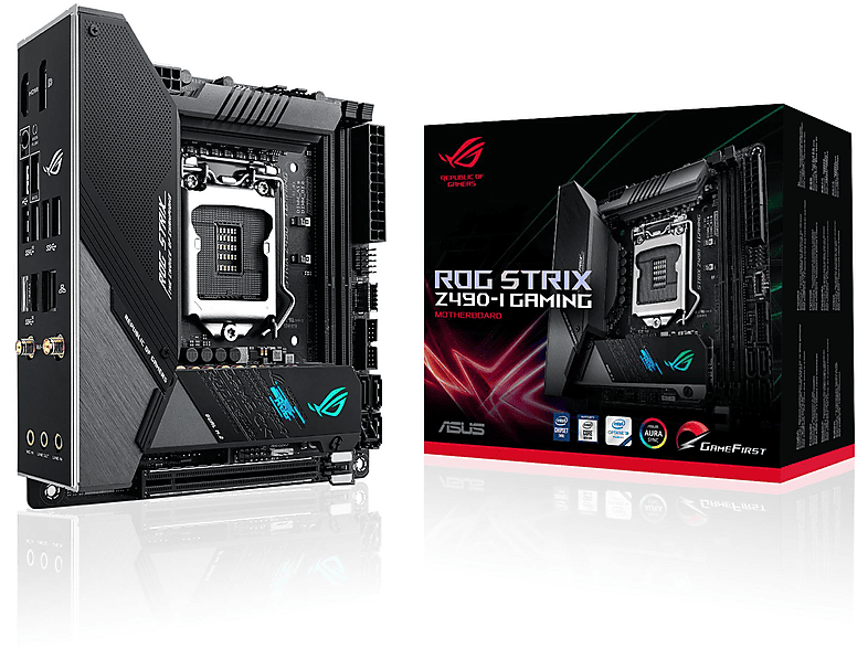 Placa base  - Placa Base Asus 1200 Rog Strix Z490-I Gaming ASUS