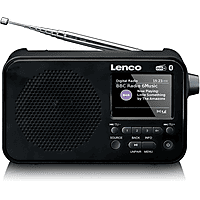 MediaMarkt LENCO PDR-036BK DAB+ FM radio met Bluetooth® Zwart-Grijs aanbieding