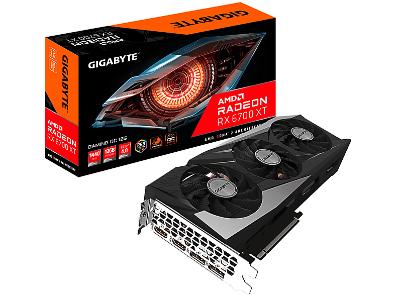 Tarjeta gráfica - GIGABYTE Gigabyte Radeon RX 6700 XT GAMING OC 12G AMD 12 GB GDDR6