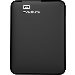 Disco duro externo 1,5 TB - WD WESTERN DIGITAL 2.5 ", 2,5 ", HDD, Negro