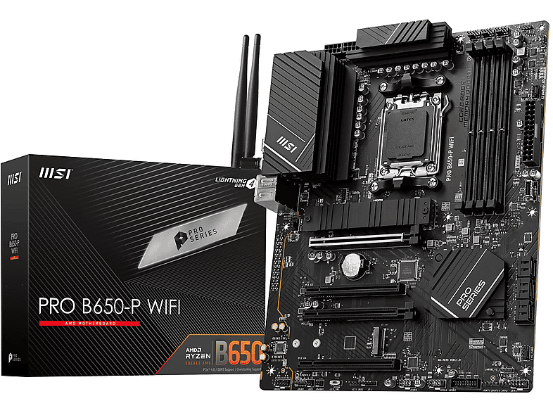 MSI Pro B650-P Wi-Fi DDR5 6400MHz (O.C) HDMI DP M.2 B650P DDR5 ATX Anakart