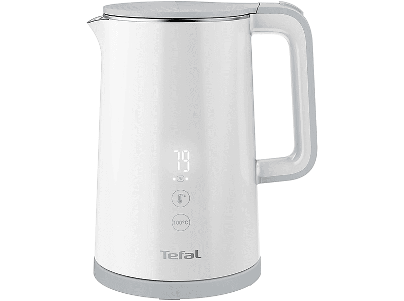 TEFAL KO 6931 WASSERKOCHER SENSE 1,5 L DIGITAL-DISPLAY Wasserkocher, Schneeweiß