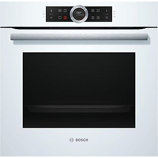 Horno pirolítico - BOSCH Horno, Totalmente Integrable, 13 funciones, Pirolítico, 71 l, 594 mm, Blanco