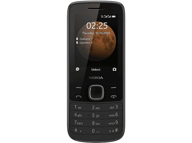 NOKIA 225 4G DS BLACK Smartphone, Schwarz