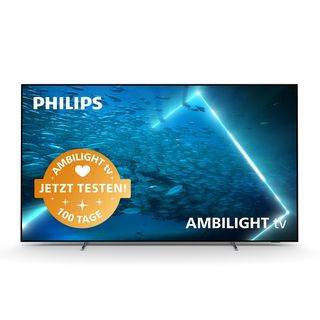 PHILIPS 48 OLED 707/12 OLED TV (Flat, 48 Zoll / 121 cm, UHD 4K, Ambilight, Android TV™ 11 (R))