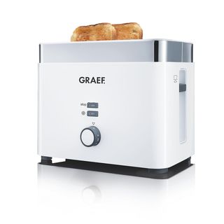GRAEF TO 61 EU WEISS Toaster Weiß (1000 Watt, Schlitze: 2)