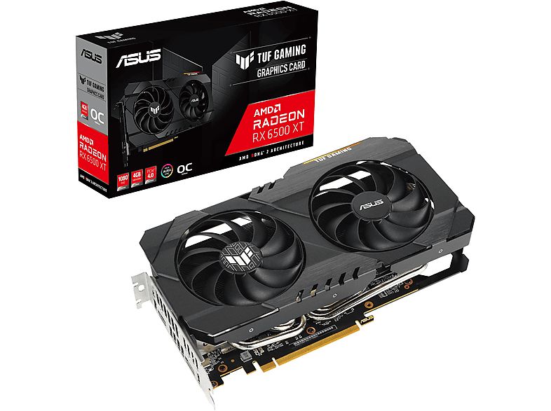 Tarjeta gráfica - ASUS ASUS TUF Gaming Radeon RX 6500 XT OC Edition AMD 4 GB GDDR6