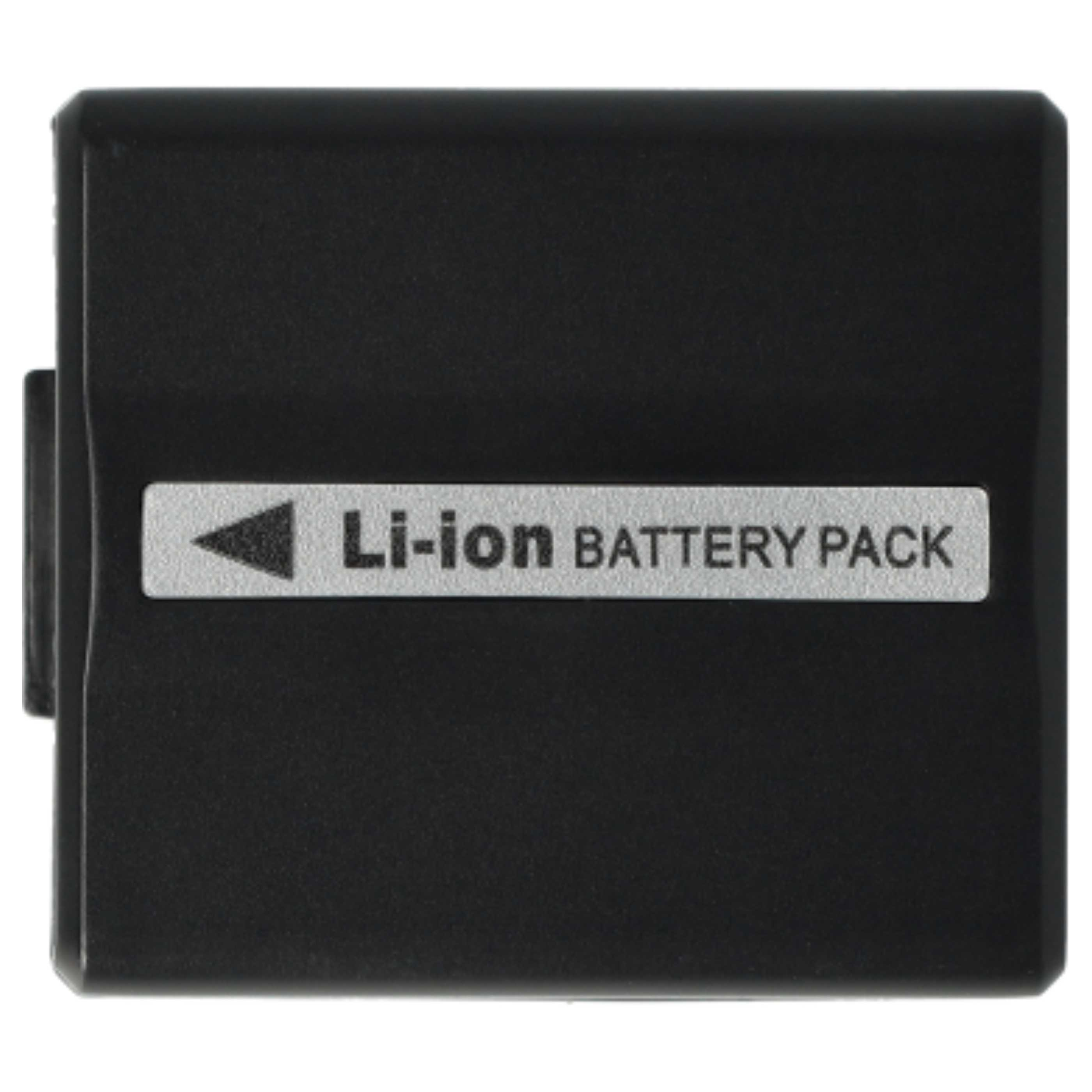 Schwarzes rechteckiges Akkupack. Die Worte "Li-ion BATTERY PACK" sind darauf gedruckt.