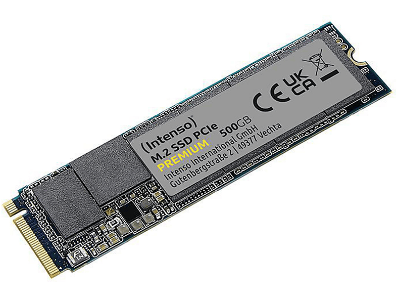 INTENSO 3835450 M.2 SSD PCIE 500GB, 500 GB, SSD, 0 Zoll, intern
