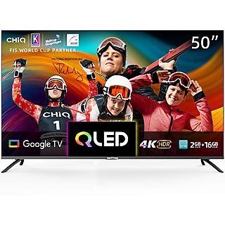 TV QLED 50" - CHIQ U50QM8E, UHD 4K, Negro