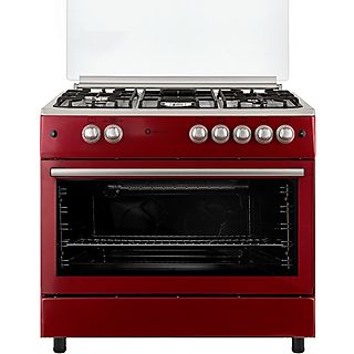 1 COCINA GAS  - F9L50G2R SOLTHERMIC, 115 l, Esmalte fácil de limpiar, 90 cm, Rojo