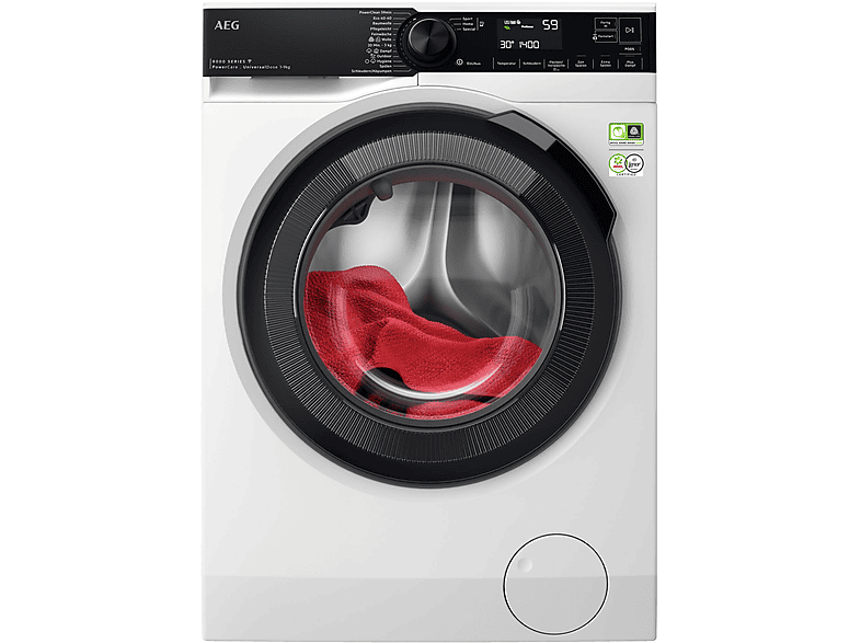 AEG LR 8 E 75695 (WIFI) Serie 8000 PowerCare mit Vormisch-Technologie Waschmaschine (9 kg, 1551 U/Min., A)