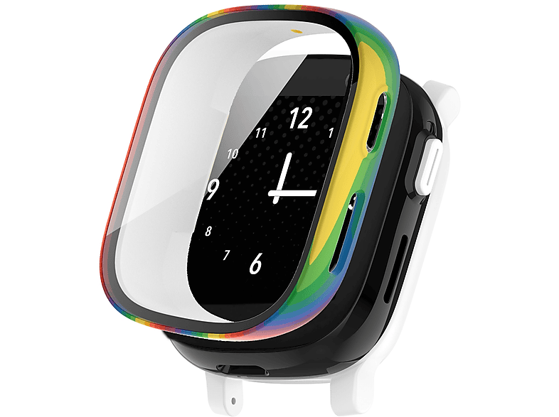 WIGENTO Kunststoff Design Hülle + H9 Hart Glas Watch Schutz Hülle (für Xplora X6 Play / X6 Children)