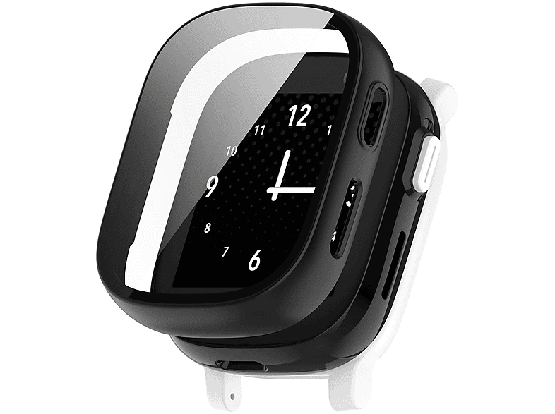 WIGENTO Kunststoff Design Hülle + H9 Hart Glas Watch Schutz Hülle (für Xplora X6 Play / X6 Children)