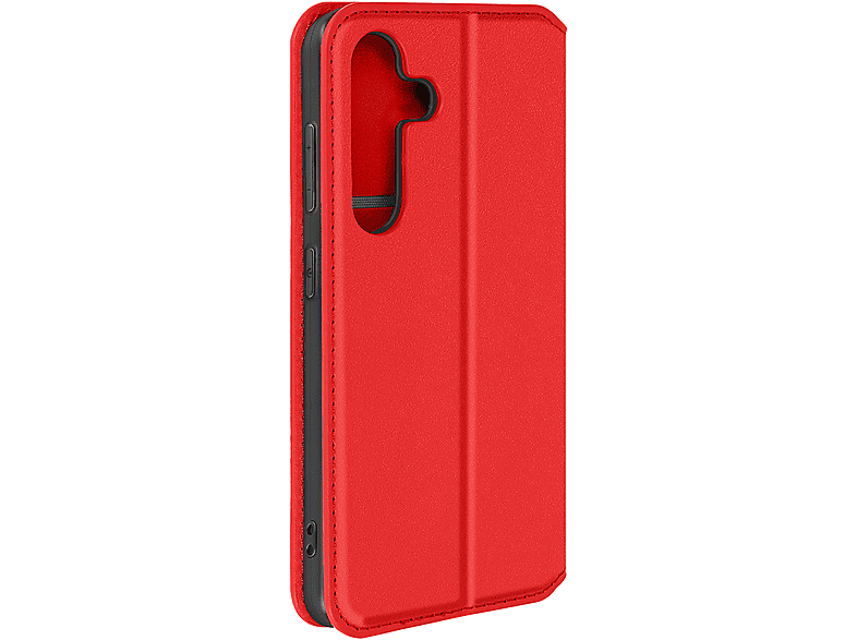 Cadorabo Custodia Libro per Samsung Galaxy J5 2016 in ROSSO CARMINIO - con Vani di Carte, Funzione Stand e Chiusura Magnetica - Portafoglio Cover Case Wallet Book Etui Protezione