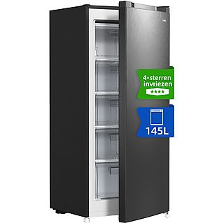 Congelador vertical - CHIQ FSD166NE4E, Entrega En Domicilio + Retirada Del Antiguo, 144,00 cm, Color Inox Oscuro