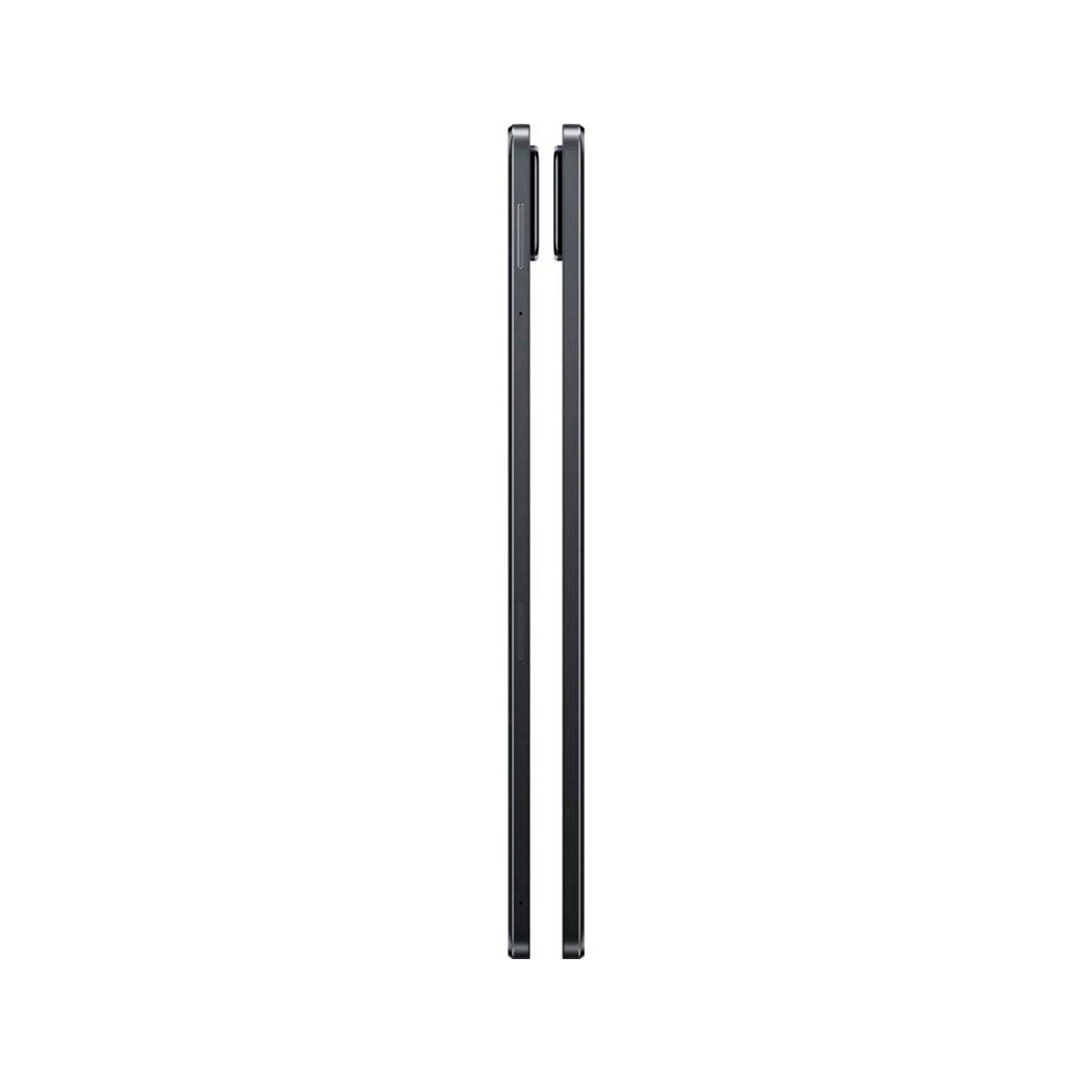 Zwei schwarze Smartphones stehen nebeneinander aufrecht. Die Bildschirme zeigen zueinander, weißer Hintergrund.