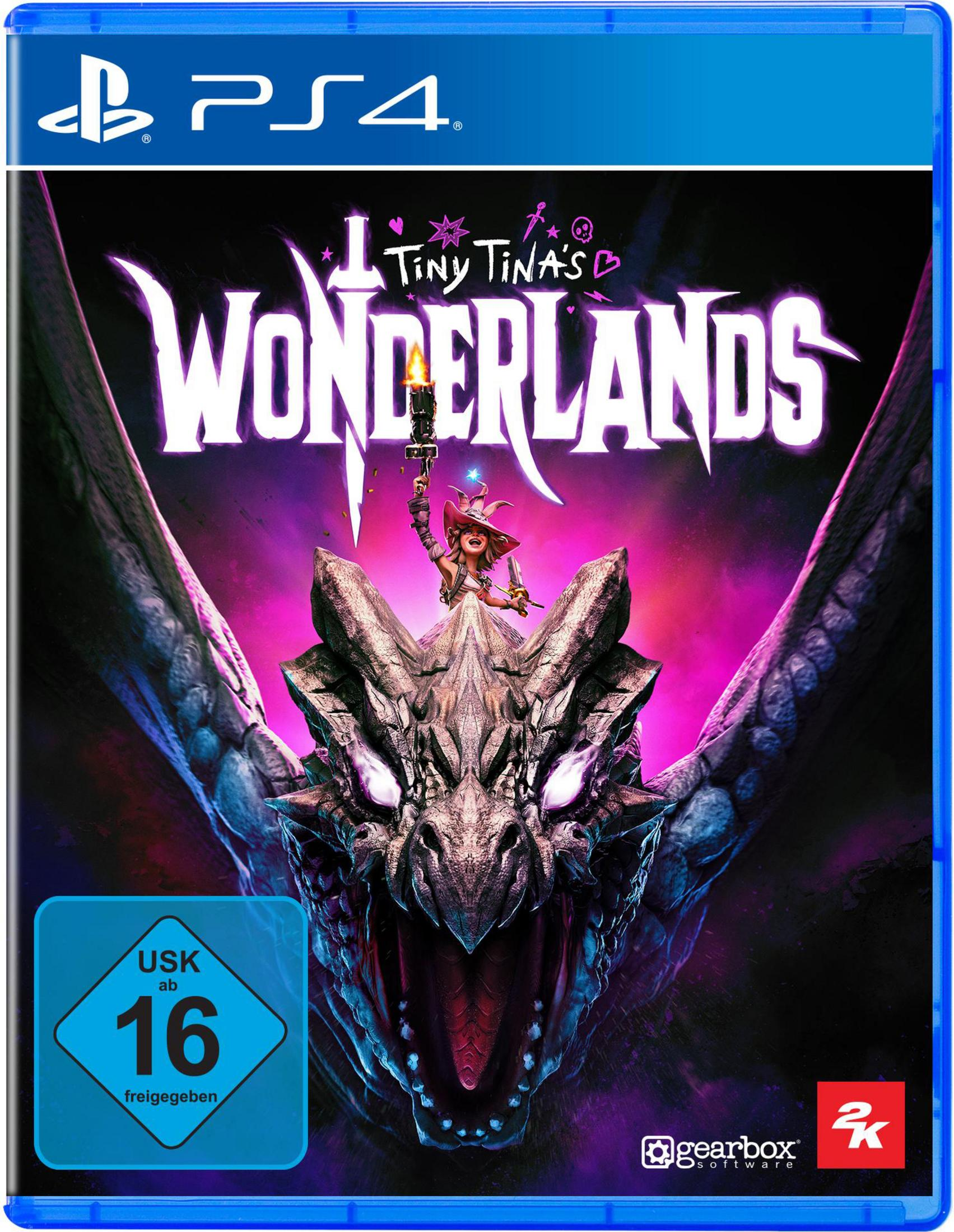 PS4-Spielhülle. Das Cover zeigt eine Frau auf einem Drachen.