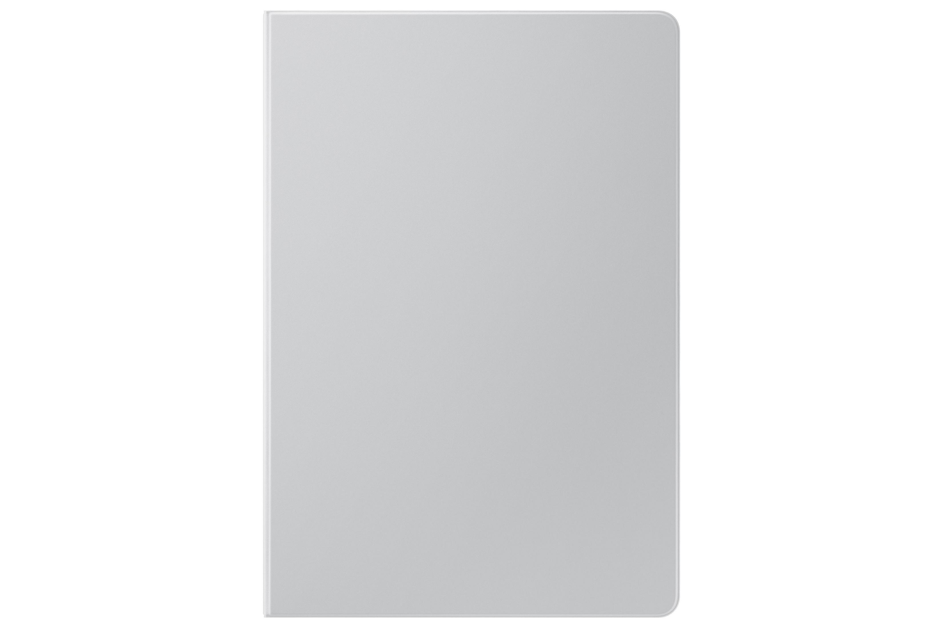 Custodia per tablet grigio chiaro su sfondo bianco, design semplice.