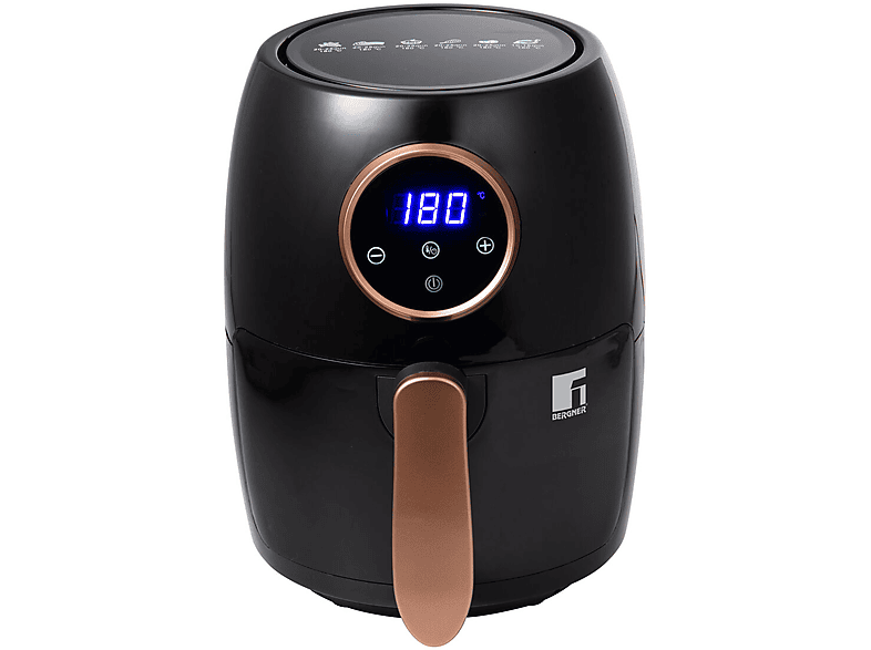 BERGNER 6924 Heißluftfritteuse 1000 Watt Schwarz | MediaMarkt