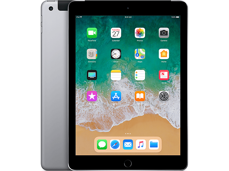 APPLE iPad, Tablet, 128 GB, 9,7 Zoll, Grau