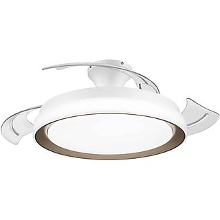 Ventilador de techo - PHILIPS BLISS 2024 DC, 6 velocidades, Blanco / Oro