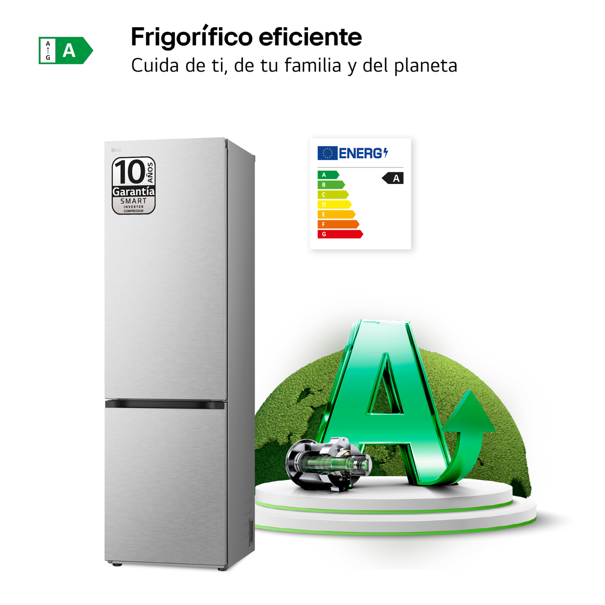 LG GBV 7280 AMB.AMBQEUR Serie 7 Kühlgefrierkombination (A, 111 kWh, 2030 mm hoch, Metal Sorbet)