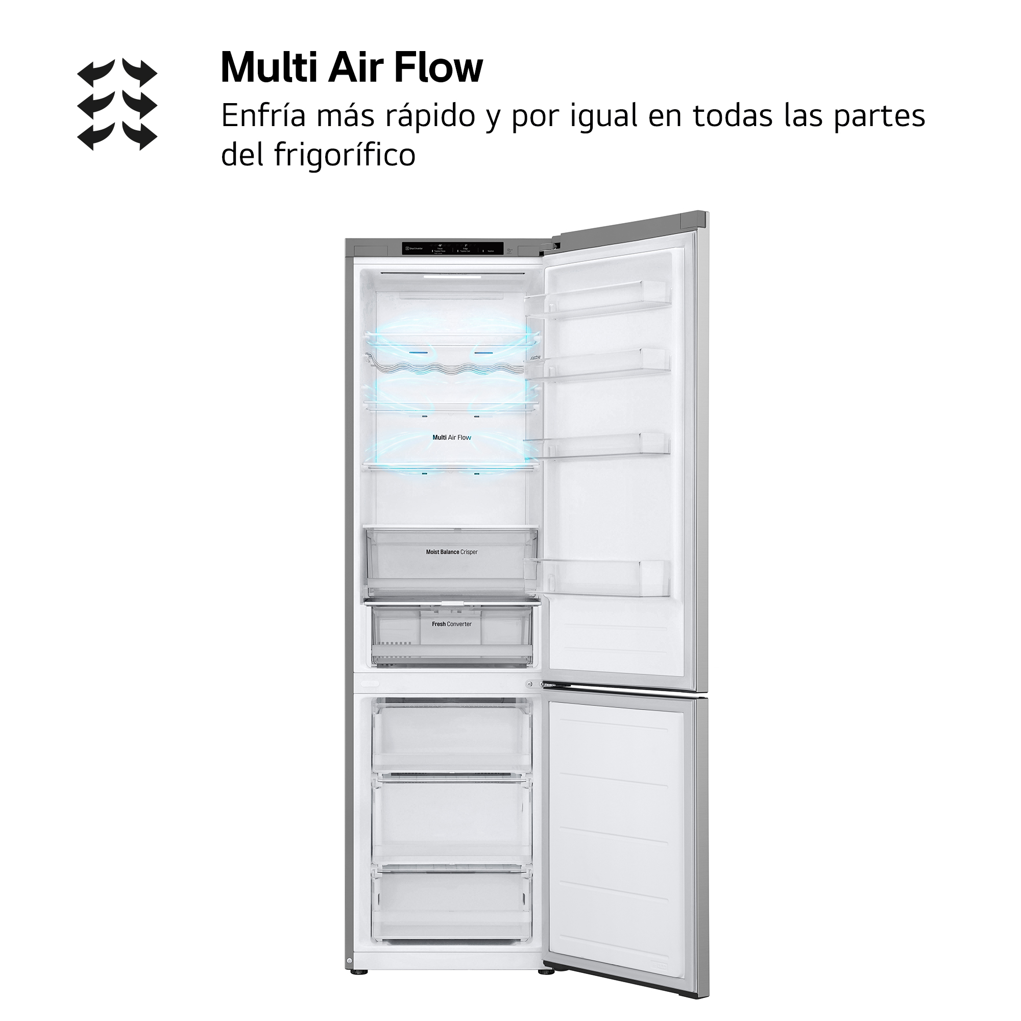 Lodówko-zamrażarki LG GBV3200DPY.APYQEUR Srebrny