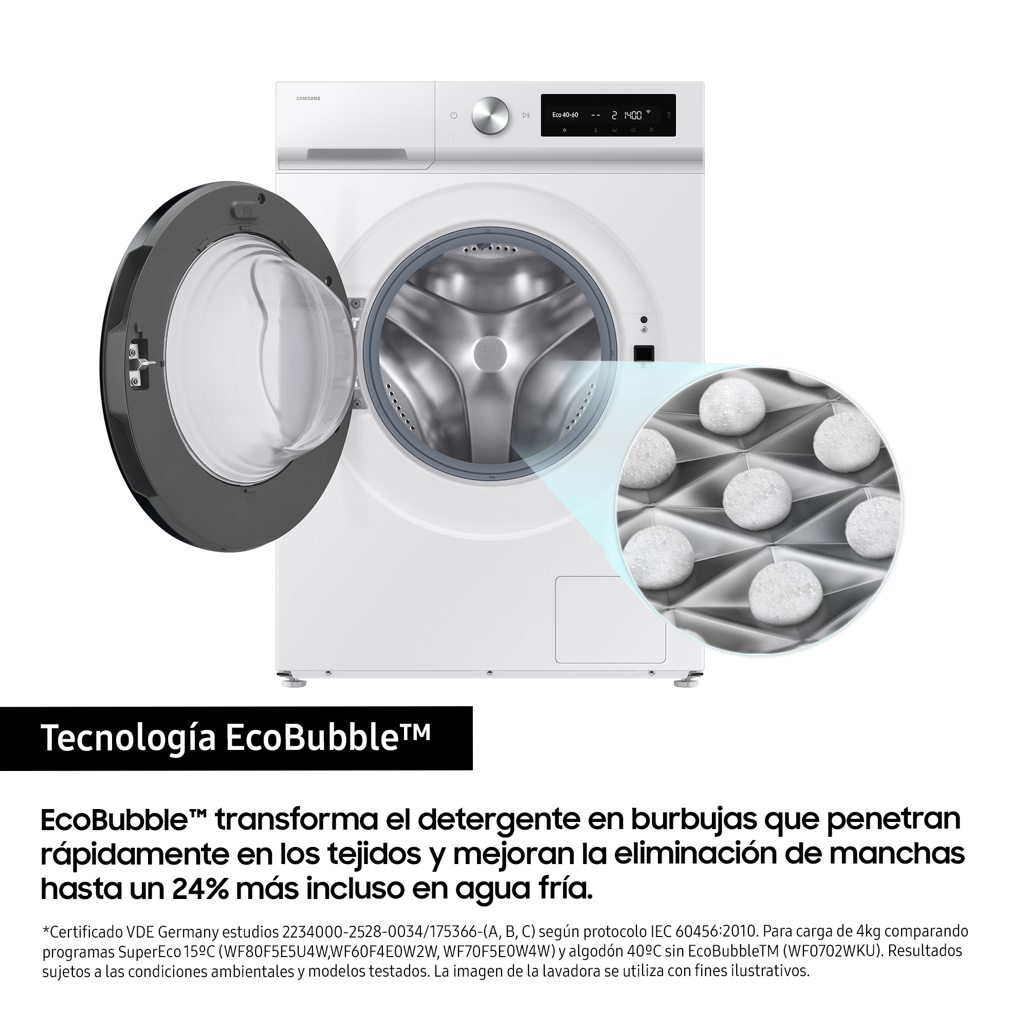 Pralka SAMSUNG WW11DB7B34GW Biały