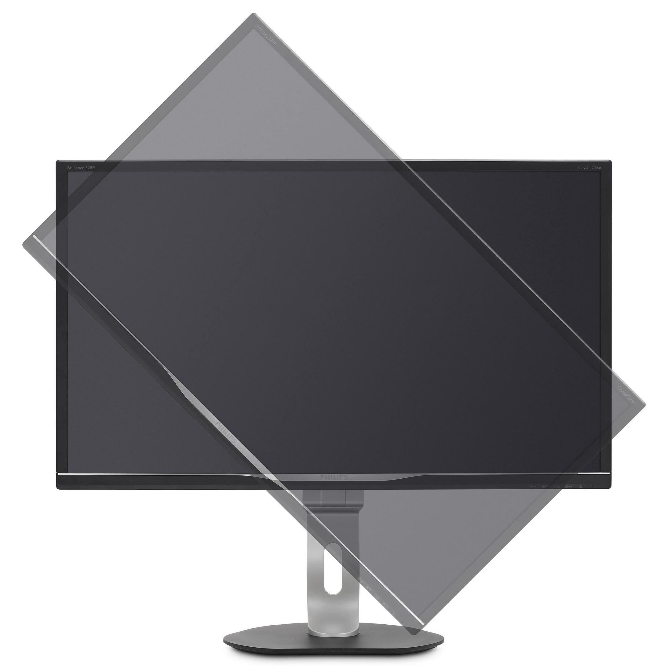 Monitor del computer, leggermente inclinato. Sfondo bianco.
