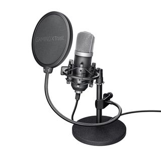 TRUST GXT 252 Emita Studio Mikrofon mit Transportkoffer Streaming Mikrofon, Schwarz