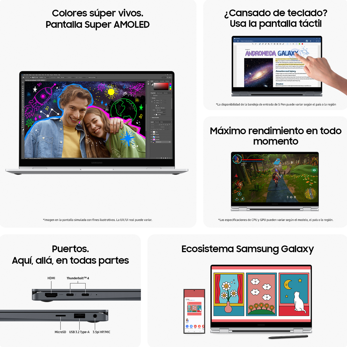 Un portátil con dos personas y una pantalla que muestra un dibujo. Hay otros elementos.