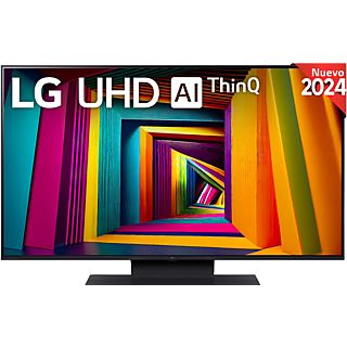TV LED 43" - LG 43UT91006LA.AEU, UHD 4K, Procesador Inteligente 4K α5 Gen7, Smart TV, DVB-T2 (H.265), Negro