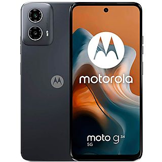 Móvil - MOTOROLA Moto G34 5G, Negro, 128 GB, 4 GB RAM, 6,5 ", Qualcomm Snapdragon 695 5G (6 nm), Android