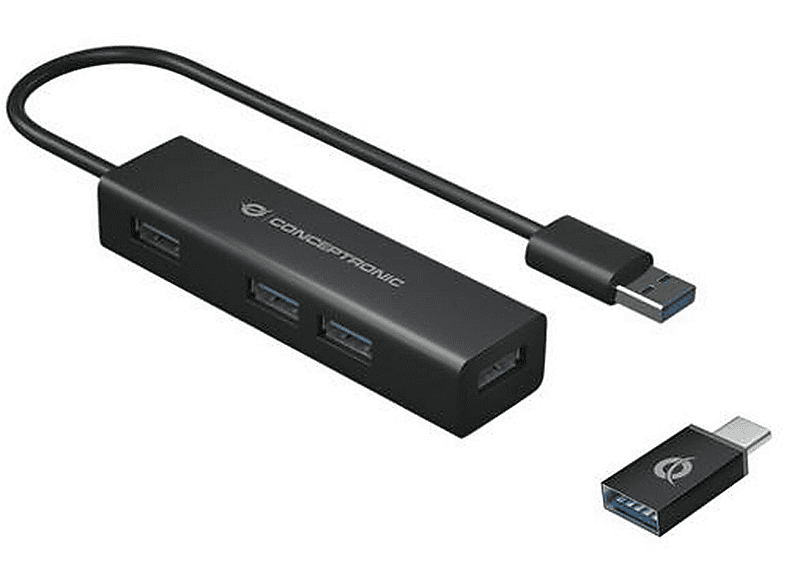 HUB USB CONCEPTRONIC HUBBIES06B interface hub | MediaWorld.it