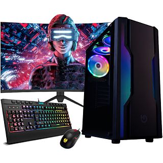 PC Gaming - NEOPC NEOMEDI48, AMD Ryzen 7 5700G, 16 GB RAM, 480 GB SSD, Radeon™ Vega 8, Windows 11 Pro (64 Bit), negro
