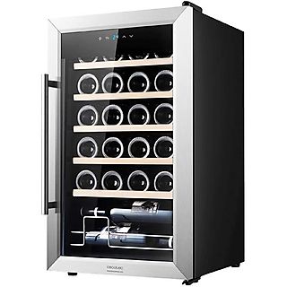 Vinoteca libre instalación - CECOTEC 02345, 24 botellas, Negro