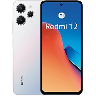 Móvil - XIAOMI Redmi 12 4G, Plata, 128 GB, 8 GB RAM, 6,79 ", Mediatek Helio G88 (12nm), Android