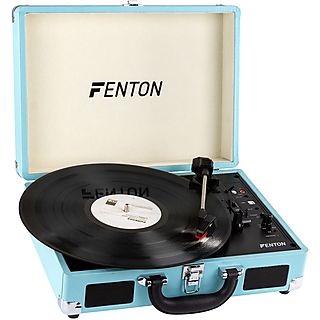 FENTON Platenspeler Bluetooth en USB met Ingebouwde Speakers - RP115 - Retro - Blauw Platenspeler Blauw