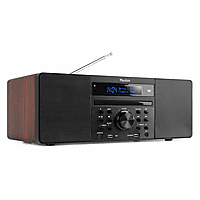 MediaMarkt AUDIZIO Prato dab radio met cd-speler Donkerbruin aanbieding
