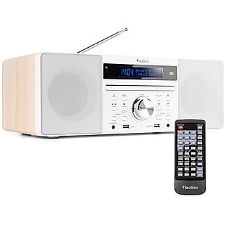AUDIZIO DAB radio met CD speler, Bluetooth, USB mp3 speler en radio - Stereo - Wit - Prato DAB radio Wit