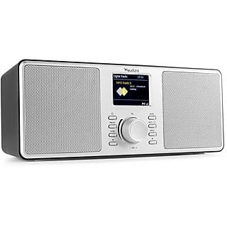 AUDIZIO DAB radio - Monza - Stereo DAB+ en FM radio met Bluetooth - 50W - Zilver DAB radio Zilver