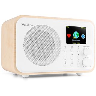 AUDIZIO DAB radio - Vicenza - DAB / DAB+ en Internet radio met Bluetooth - WIFI - Accu - Wit DAB radio Wit