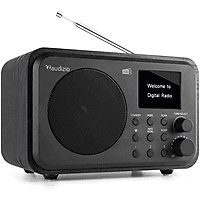 MediaMarkt AUDIZIO Milan dab radio met bluetooth Zwart aanbieding
