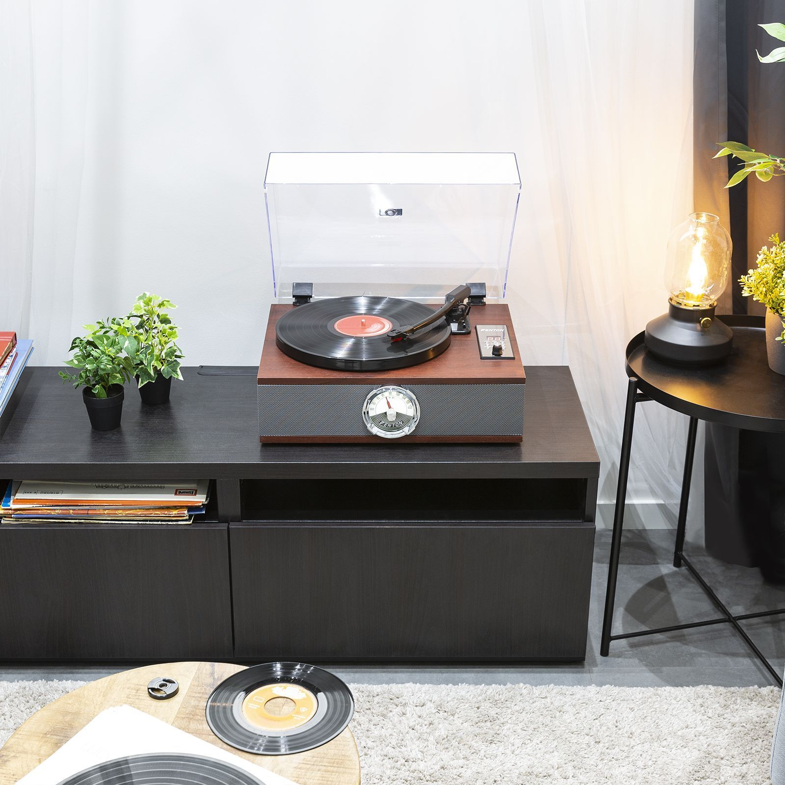 Fenton RP180 retro platenspeler met Bluetooth, CD speler en radio kopen
