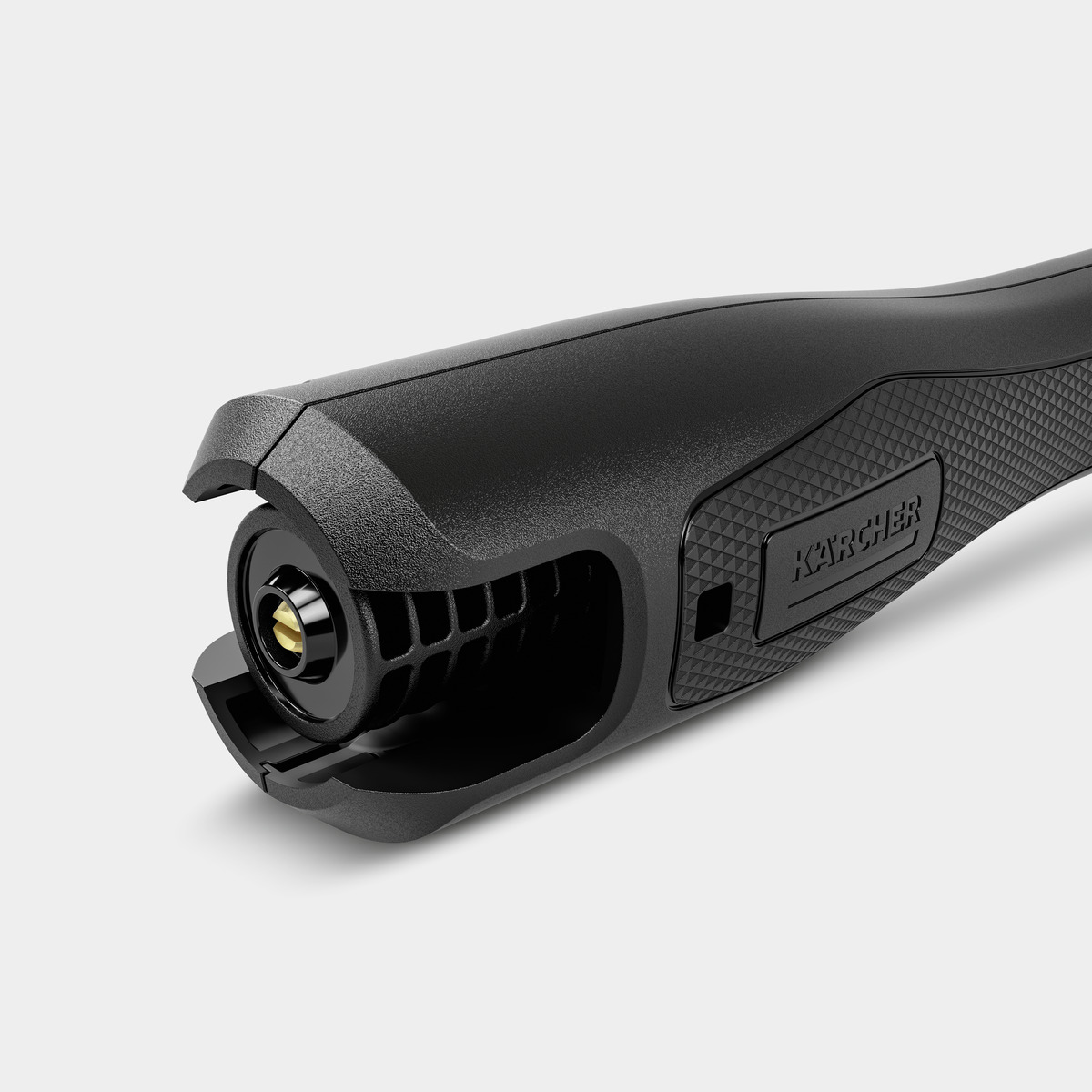 Czarna dysza Karcher z widokiem szczegółowym.