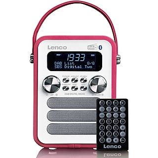 LENCO PDR-051PKWH Radio Wit-Roze