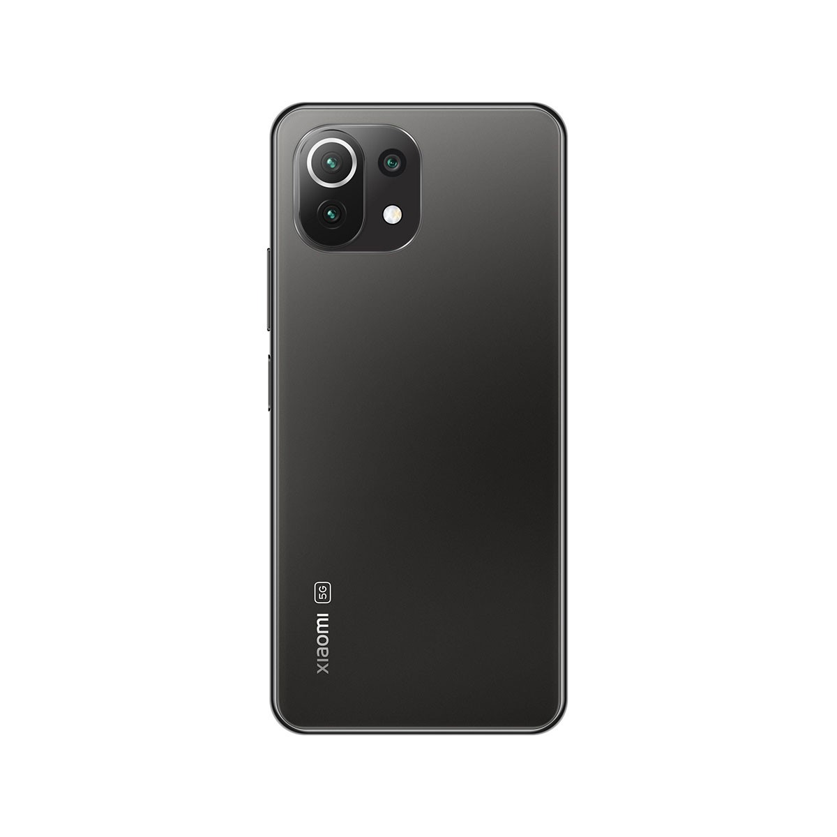 Czarny smartfon z wypukłością aparatu z tyłu. Widoczne logo Xiaomi.